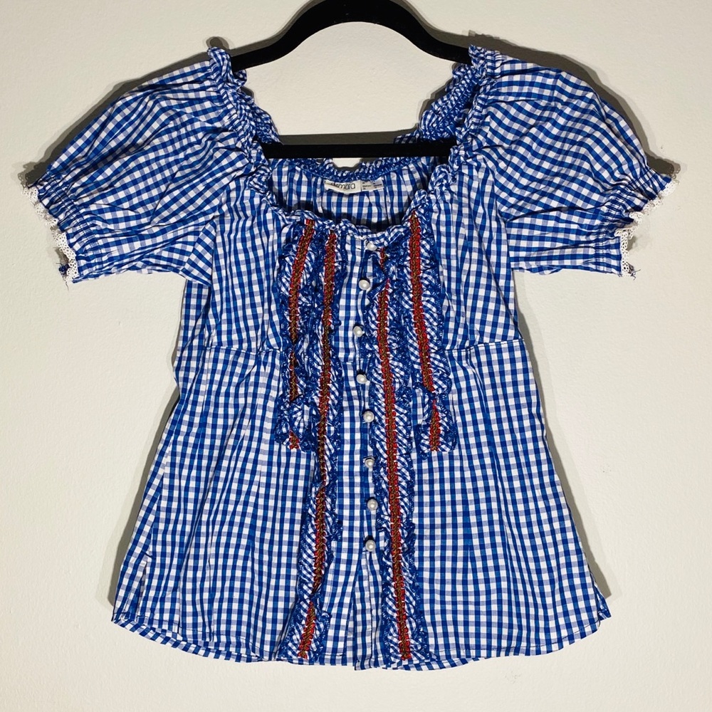 GORGEOUS Checked Top**US 6-8